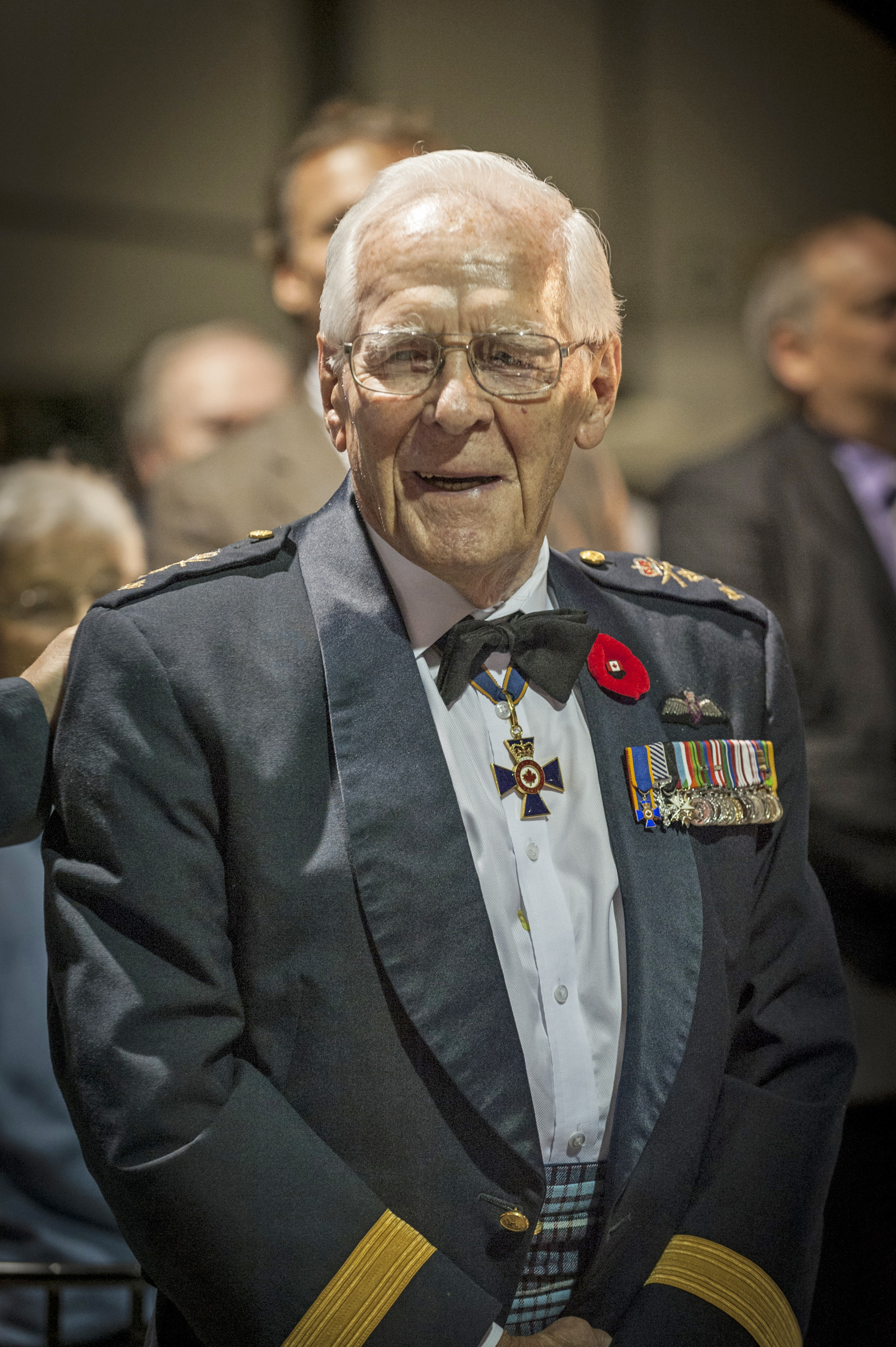 At a ceremony in his honour at Vintage Wings of Canada in Gatineau, Quebec, in November 2013, Lieutenant-General Bill Carr looks every inch a warrior. PHOTO: Peter Handley, Vintage Wings of Canada